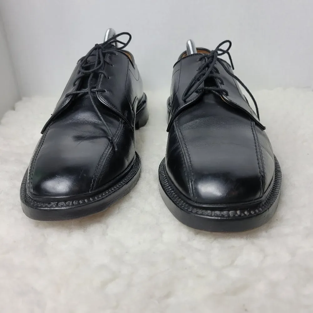 Allen Edmonds Hillcrest Shoes Men's Size 10 Black Leather Bicycle Toe Oxford